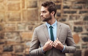 Men's Light Brown Suit